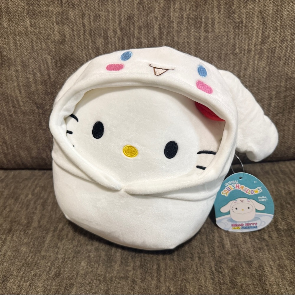 Squishmallow Hello Kitty As Cinnamoroll Hoodie Stuffed Plush 8